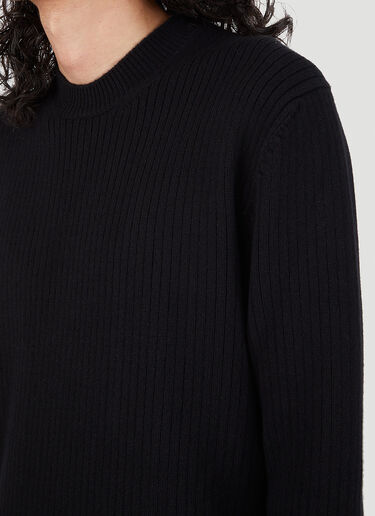 Bottega Veneta Crewneck Fine Knit Sweater Black bov0145072