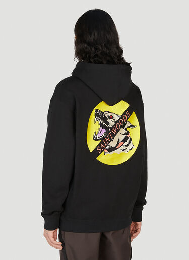 Saintwoods Beware Hooded Sweatshirt Black swo0151015