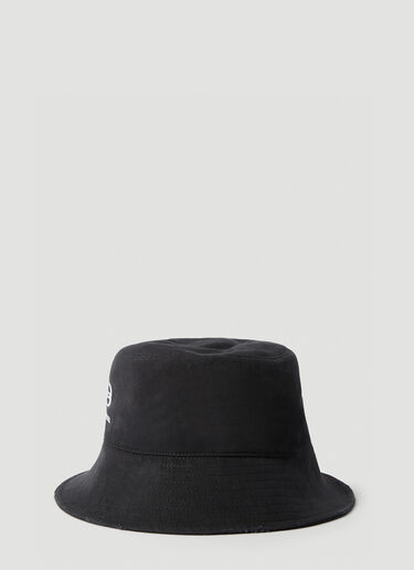 Balenciaga Logo Embroidery Bucket Hat Black bal0254046