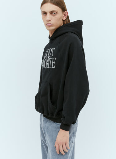Praying God's Favorite Rhinestone Hooded Sweatshirt Black pry0354003