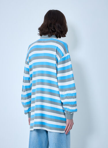 ERL Striped Polo Shirt Blue erl0164005