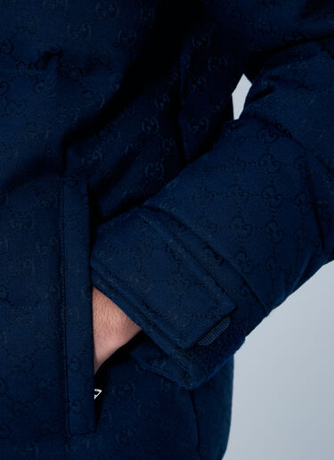 Gucci GG Canvas Down Jacket Blue guc0159042