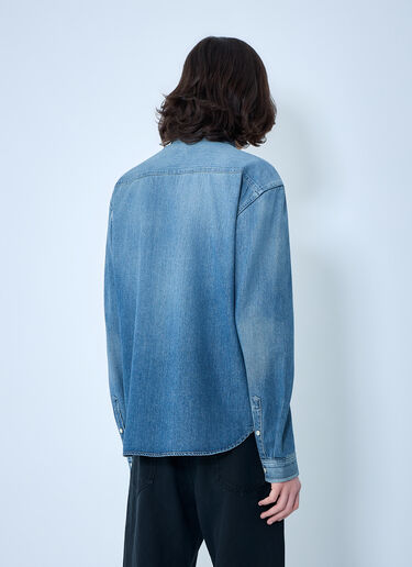 Saint Laurent Cassandre Denim Shirt Blue sla0164013