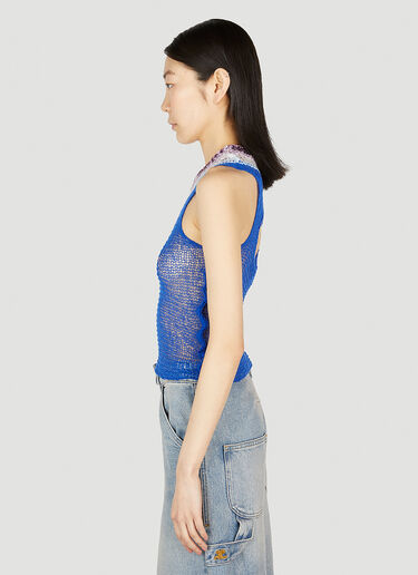Marni 镂空针织背心 蓝色 mni0252015
