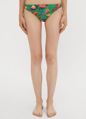 La Double J Pavone Verde Triangle Bikini Briefs Green ldj0234010