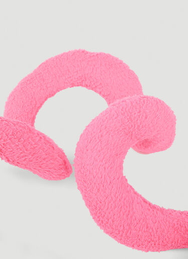 Balenciaga Wire Faux Fur Twisted Scarf Pink bal0152078