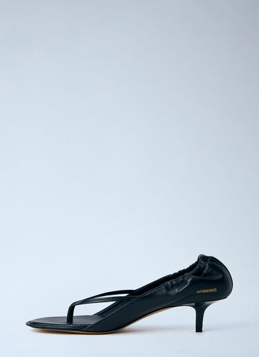 Jacquemus The Low Sandals Black jac0264037
