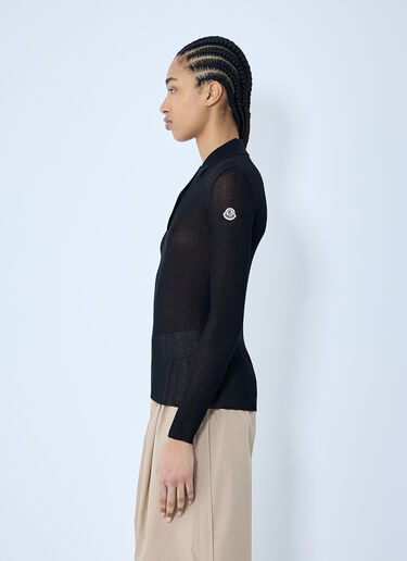 徽标图案 polo 衫 Moncler 徽标图案 polo 衫 黑色 mon0260035