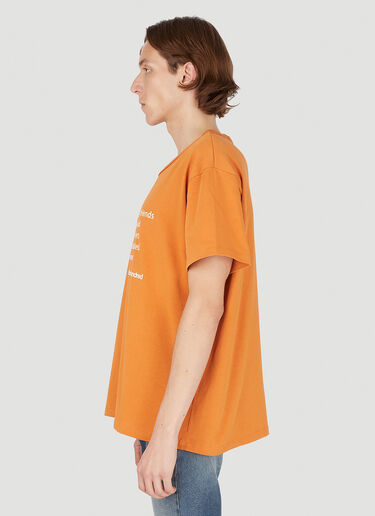 (Di)vision x Won Hundred Co-Branded T-Shirt Orange dwh0348004