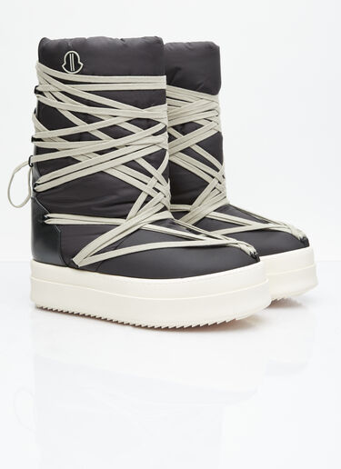 Moncler + Rick Owens Big Rocks 皮靴 黑色 mcs0355015