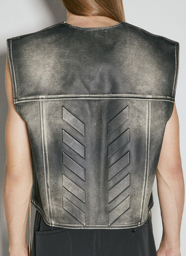 Eytys Harper Emboss Vintage Leather Vest Grey eyt0354006