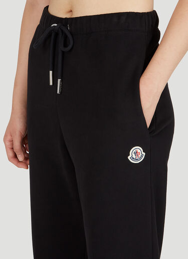 Moncler Logo Patch Track Pants Black mon0252038