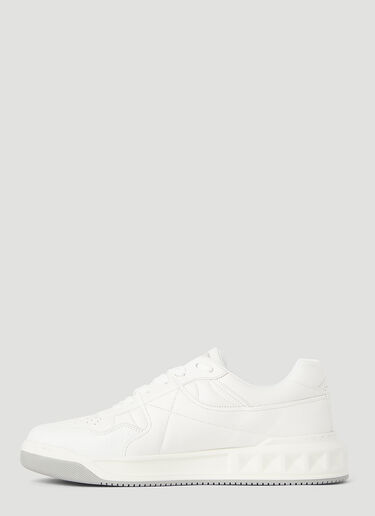 Valentino One-Stud Low-Top Sneakers White val0145064