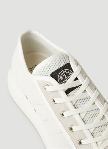 Stone Island Compass 贴饰运动鞋 白 sto0148107