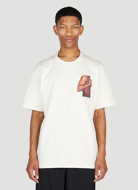 JW Anderson Torso Print T-Shirt Black jwa0154016
