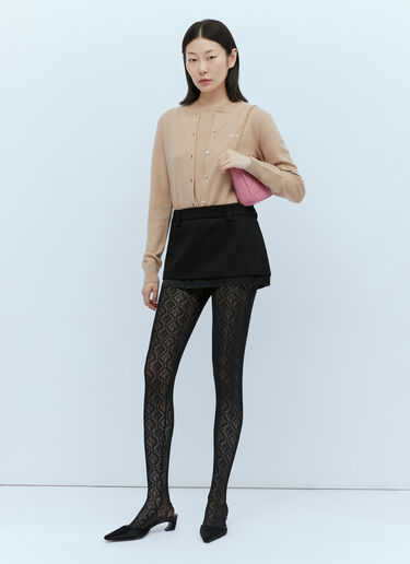 Velour Mini Skirt Miu Miu Velour Mini Skirt Black miu0254017