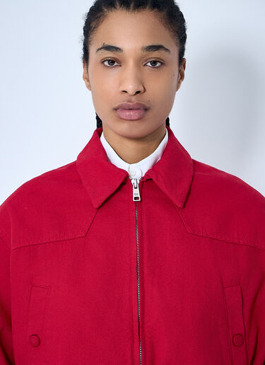Prada Cotton Trucker Jacket Red pra0260064