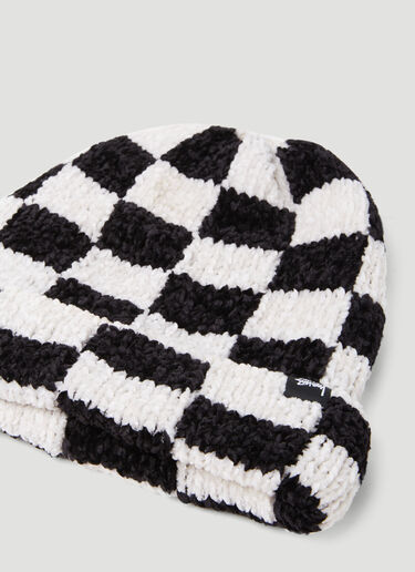 Stüssy Crochet Check Beanie Hat Black sts0151021