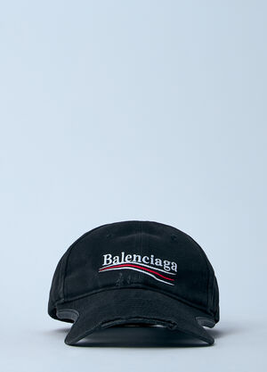 Balenciaga Political Baseball Cap Black bal0254045