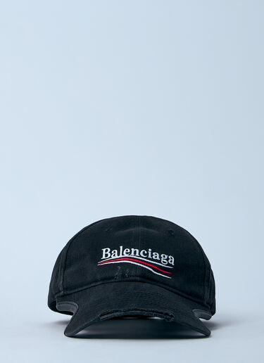 Balenciaga Political Baseball Cap Black bal0254045
