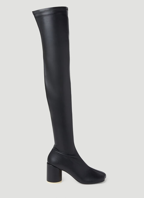 MM6 Maison Margiela Anatomic Thigh High Boots Black mmm0254001