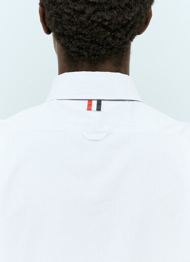 Thom Browne Tie Placket Short Sleeve Shirt White thb0154006