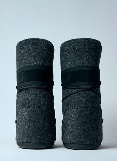 Moon Boot Icon Felt Boots Black mnb0360005