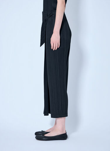 Pleats Please Issey Miyake Pleated Wrap Skirt Black plp0264012