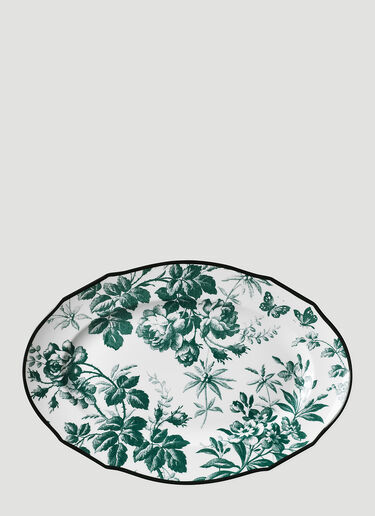Gucci Herbarium Hors D'oeuvre Plate Green wps0638367