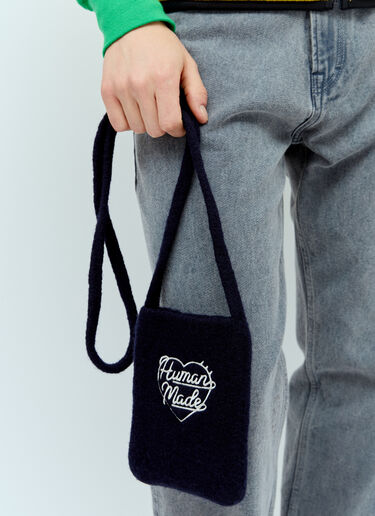 Human Made Mini Knit Shoulder Bag Navy hmd0154024