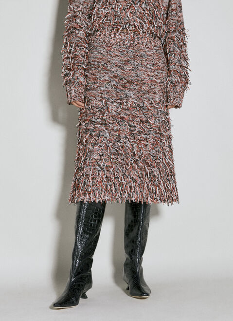 Jil Sander Loops Knitted Skirt Blue jil0249004