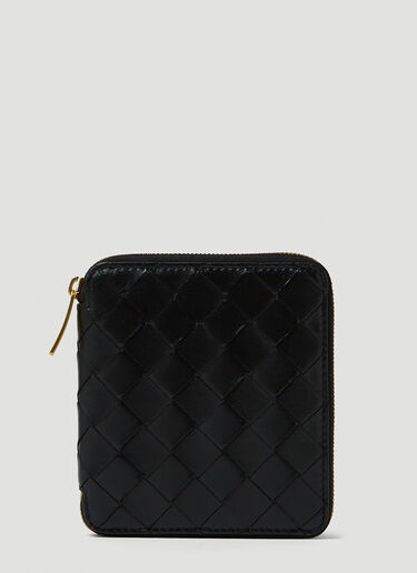 Bottega Veneta Intrecciato Zip Wallet Black bov0247131
