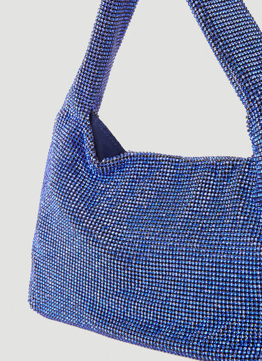KARA Crystal Mesh Mini Shoulder Bag Blue kar0248012