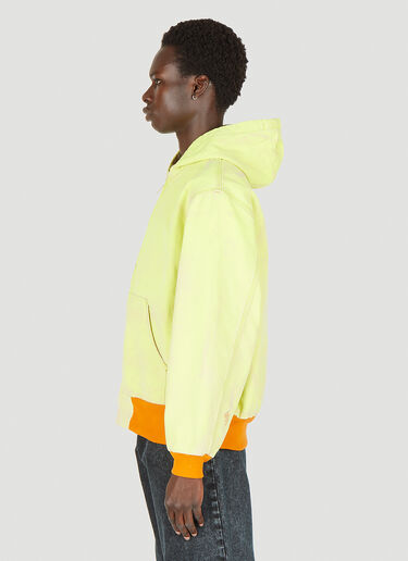 NOTSONORMAL Zip Up Hooded Sweatshirt Yellow nsm0348004