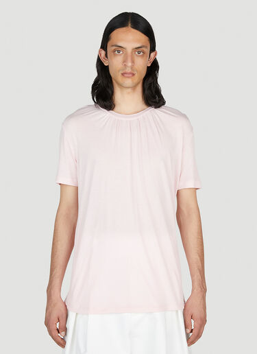 Aaron Esh Gathered Neck T-Shirt Pink ash0152009