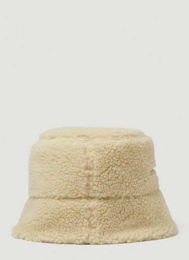 Stella McCartney Faux Fur Bucket Hat Cream stm0249040