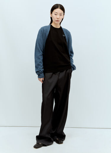 Comme Des Garçons PLAY 徽标贴饰 T 恤 黑色 cpl0356003