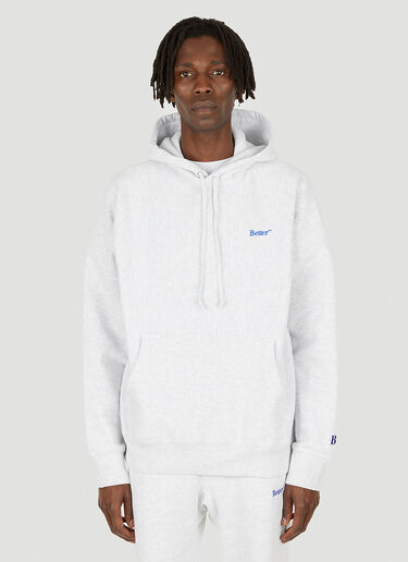 Better Gift Shop Embroidered Hooded Sweatshirt Grey bfs0148005