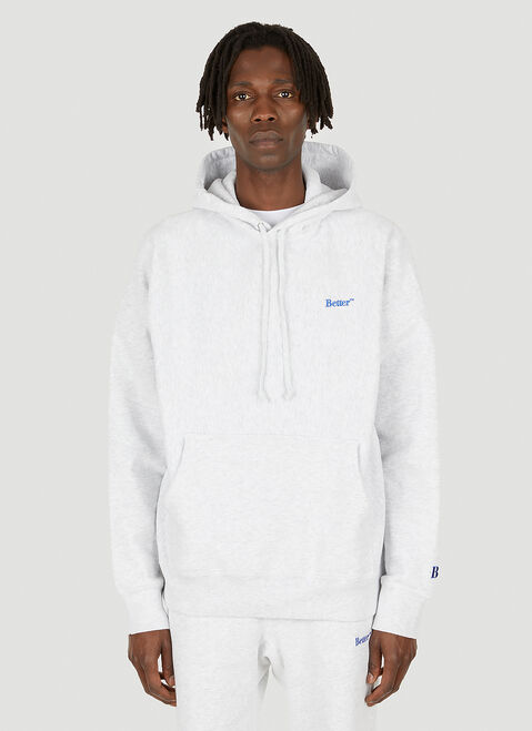 Better Gift Shop Embroidered Hooded Sweatshirt White bfs0154006