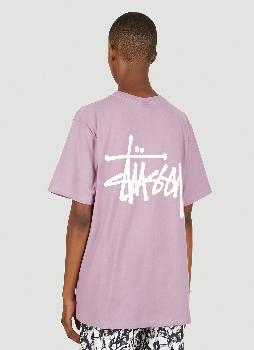 Stussy basic tee pink discount