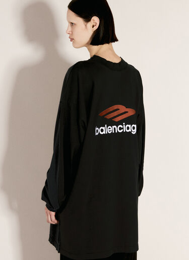 Balenciaga Double Front T-Shirt Black bal0256011