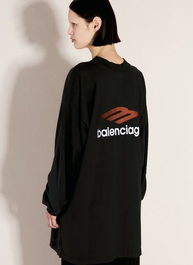 Balenciaga 双层前襟 T 恤 黑色 bal0256011