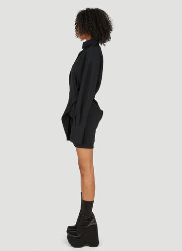 Capasa Milano Relaxed Shirt Dress Black cps0250006