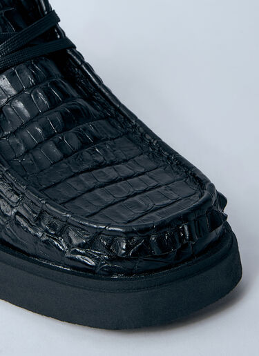 Martine Rose x Clarks Torview Lace-Up Shoes Black mrc0160004