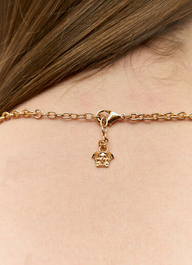 Versace Crystal La Medusa Necklace Gold ver0155041
