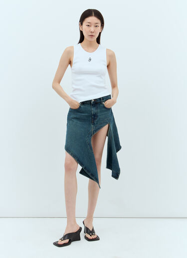 JW Anderson Anchor Embroidery Tank Top White jwa0257013