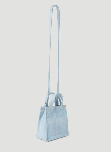 로고 쇼퍼 미니 토트백 Acne Studios 로고 쇼퍼 미니 토트백 블루 acn0352002