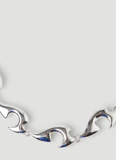 Bottega Veneta Sculpted Necklace Silver bov0148111