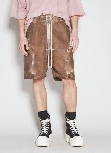 Rick Owens DRKSHDW Bauhaus 百慕大短裤 棕色 drk0156005