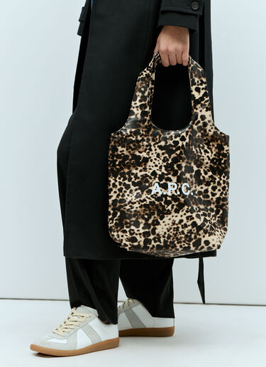 Small Logo Print Tote Bag A.P.C. Small Logo Print Tote Bag Beige apc0255018